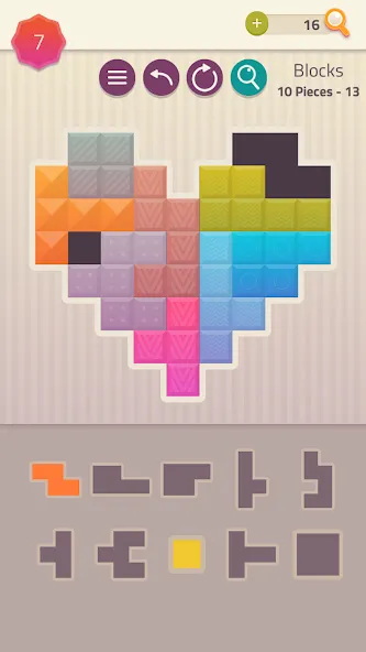 Polygrams - Tangram Puzzles (Полиграммы)  [МОД Бесконечные деньги] Screenshot 3