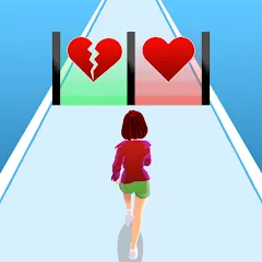 Взлом Girl Run 3D - Fun Running Game (девушка бежит)  [МОД Menu] - полная версия apk на Андроид