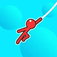 Скачать взлом Stickman Hook  [МОД Много монет] - стабильная версия apk на Андроид