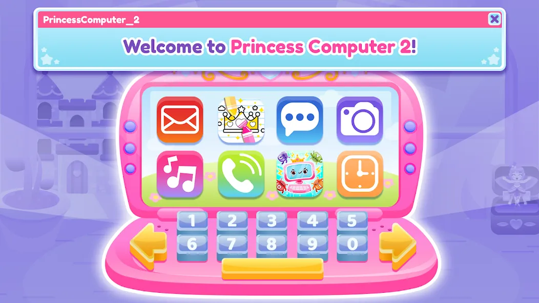 Princess Computer 2 Girl Games  [МОД Mega Pack] Screenshot 1