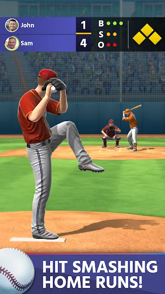 Baseball: Home Run Sports Game (Бейсбол)  [МОД Mega Pack] Screenshot 2