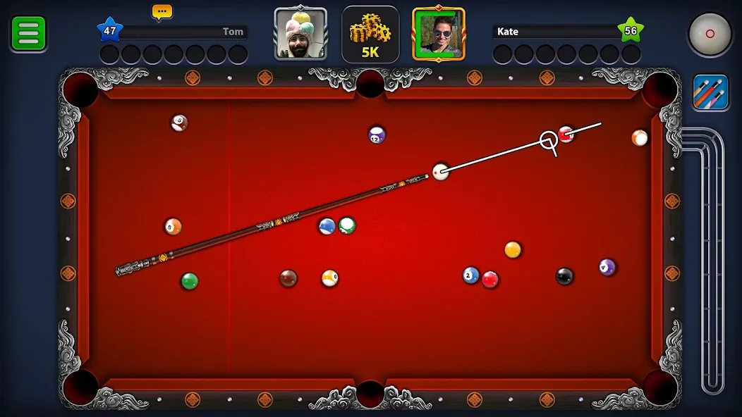 8 Ball Pool (Шаровый Бильярд)  [МОД Много денег] Screenshot 2