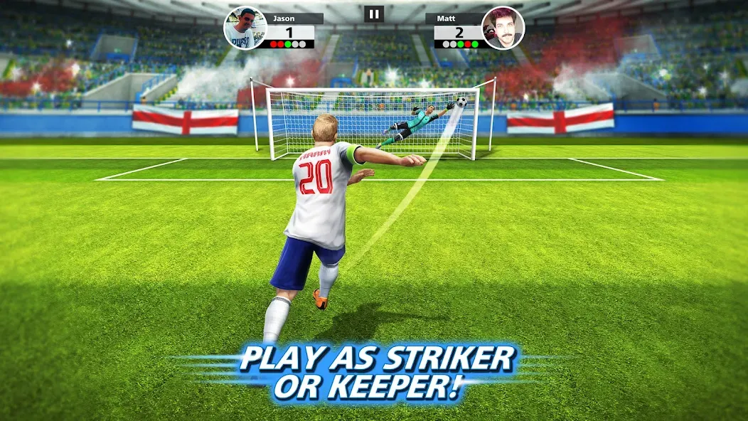 Football Strike: Online Soccer (Футбольный забастовка)  [МОД Меню] Screenshot 1