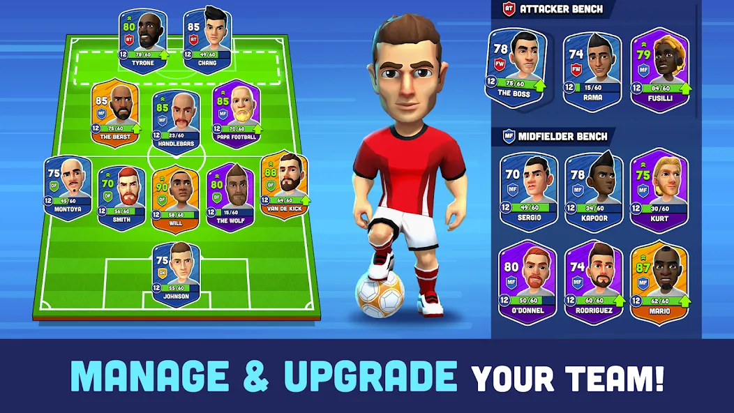 Mini Football - Mobile Soccer (Мини Футбол)  [МОД Mega Pack] Screenshot 4