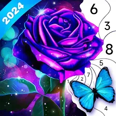 Взломанная Fancy Color - Paint By Number (Фэнси Колор)  [МОД Много монет] - полная версия apk на Андроид