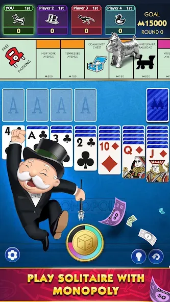 MONOPOLY Solitaire: Card Games (Монополия Солитер)  [МОД Много монет] Screenshot 1