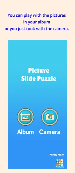 Slide Puzzle with your photo (Слайдпазл с вашим фото)  [МОД Много монет] Screenshot 2