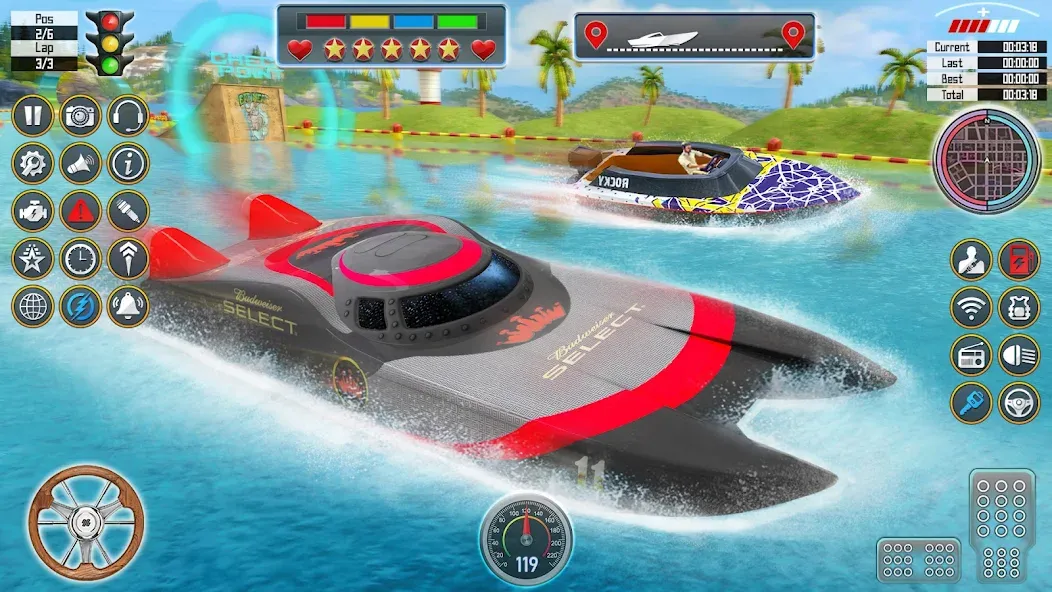 Speed Boat Racing: Boat games  [МОД Бесконечные монеты] Screenshot 3