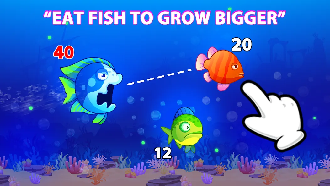 Eat Fish.IO : Fish Battle  [МОД Unlimited Money] Screenshot 1