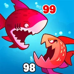 Взломанная Eat Fish.IO : Fish Battle  [МОД Unlimited Money] - последняя версия apk на Андроид