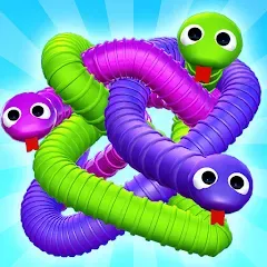 Скачать взлом Tangled Snakes Puzzle Game (Танглед Снейк 3Д)  [МОД Unlocked] - полная версия apk на Андроид