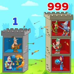 Взломанная Hustle Castle: Medieval games (Хастл Кастл)  [МОД Много монет] - последняя версия apk на Андроид