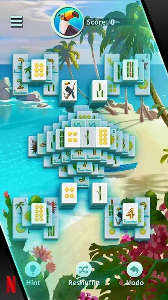 NETFLIX Mahjong Solitaire (НЕТФЛИКС)  [МОД Menu] Screenshot 3