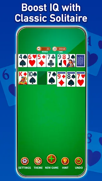 Solitaire: Classic Card Game (Клондайк Солитер)  [МОД Бесконечные деньги] Screenshot 1