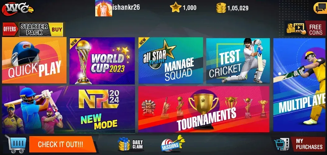 World Cricket Championship 2 (Ворлд Крикет Чемпионшип 2)  [МОД Unlocked] Screenshot 5