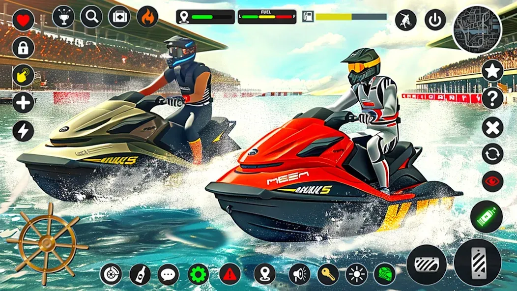 Jetski Boat Racing: Boat Games (Джетски Гонки на лодках)  [МОД Все открыто] Screenshot 3