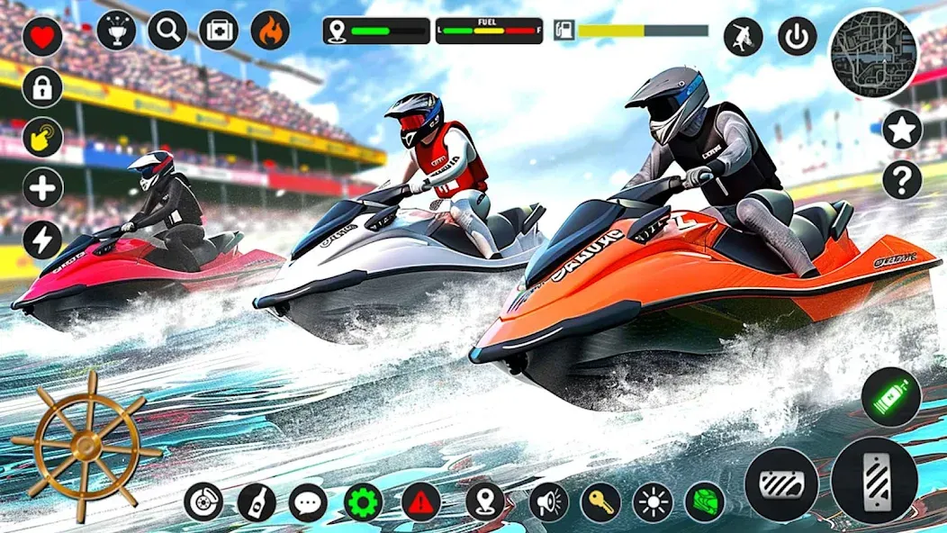 Jetski Boat Racing: Boat Games (Джетски Гонки на лодках)  [МОД Все открыто] Screenshot 5