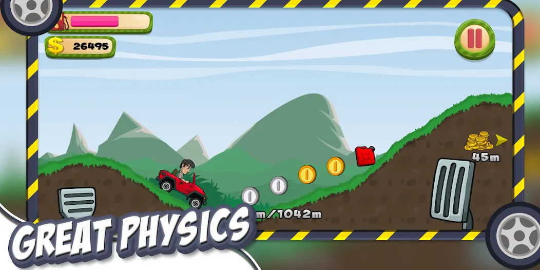 Hill Racing – Offroad Hill Adv (Хилл Рэйсинг)  [МОД Бесконечные монеты] Screenshot 2