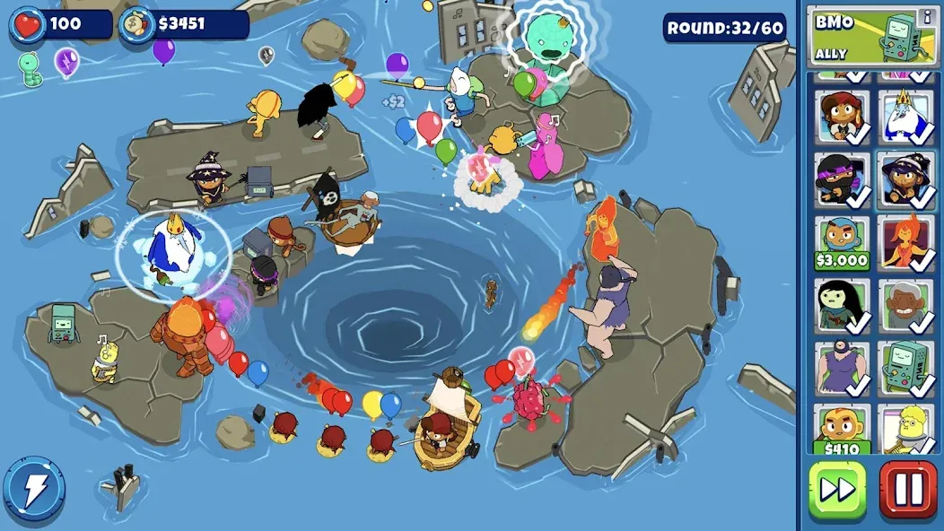 Bloons Adventure Time TD (Блунс Приключения Времени ТД)  [МОД Unlimited Money] Screenshot 2