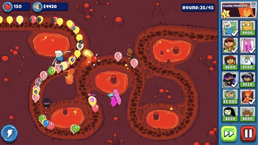 Bloons Adventure Time TD (Блунс Приключения Времени ТД)  [МОД Unlimited Money] Screenshot 4