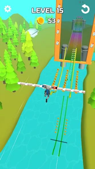 Stunt Rails (тант Рэйлз)  [МОД Много монет] Screenshot 2