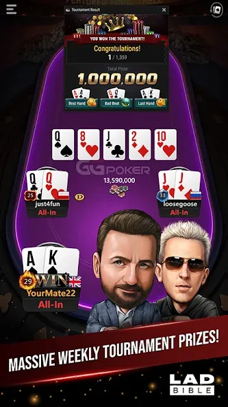 GGPoker UK - Real Online Poker (Покер Великобритания)  [МОД Unlocked] Screenshot 1