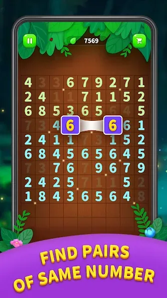 Number Match - Ten Pair Puzzle (Намбер Матч)  [МОД Много денег] Screenshot 1