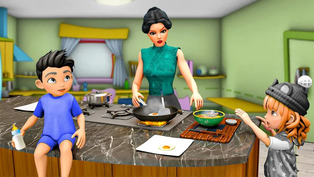 Virtual Mother Simulator 3D (Виртуальные игры богатой материальной жизни)  [МОД Много денег] Screenshot 4