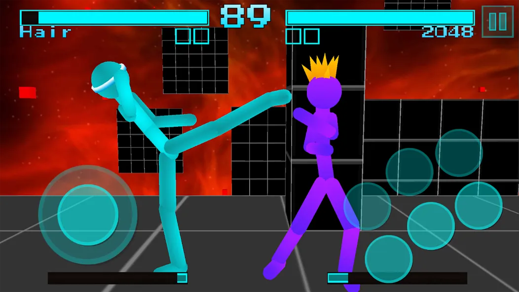 Stickman Fighting Neon Warrior  [МОД Unlimited Money] Screenshot 2