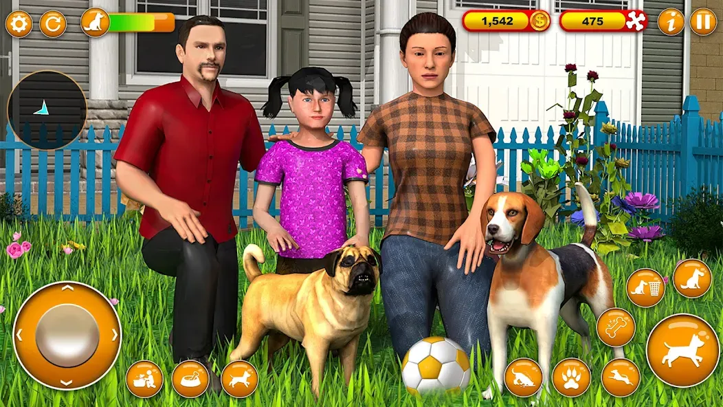 Pet Dog Family Adventure Games  [МОД Unlimited Money] Screenshot 1