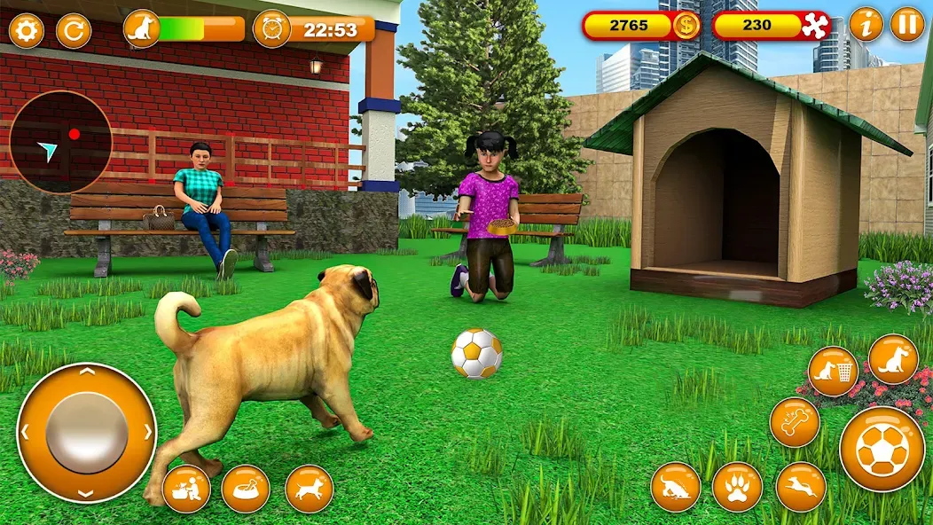 Pet Dog Family Adventure Games  [МОД Unlimited Money] Screenshot 2