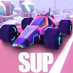 Скачать взломанную SUP Multiplayer Racing Games (СУП Мультиплеер Рейсинг)  [МОД Все открыто] - стабильная версия apk на Андроид