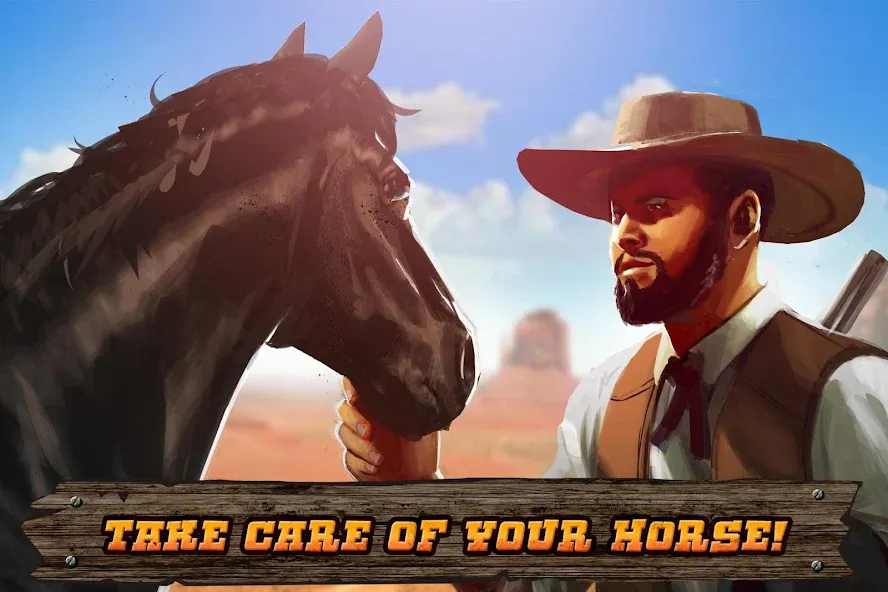 Cowboys Horse Racing Derby  [МОД Unlocked] Screenshot 2