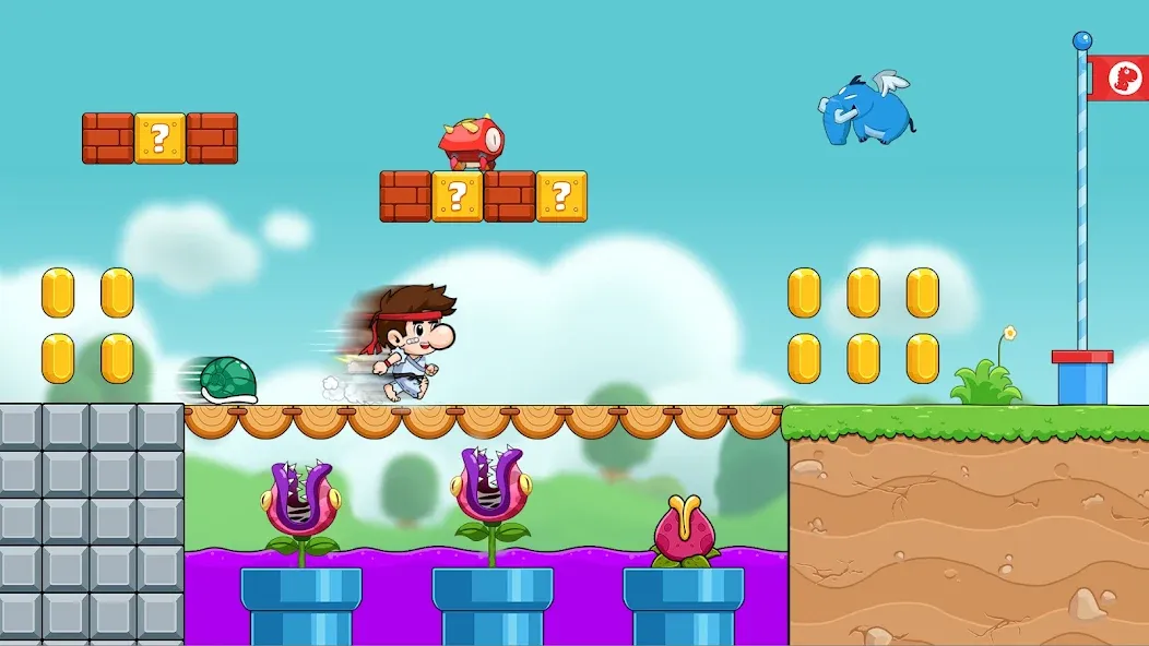 Bean's World Super: Run Games  [МОД Бесконечные монеты] Screenshot 4