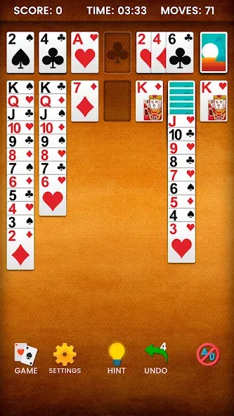 Klondike Solitaire (Клондайк солитер)  [МОД Бесконечные монеты] Screenshot 5