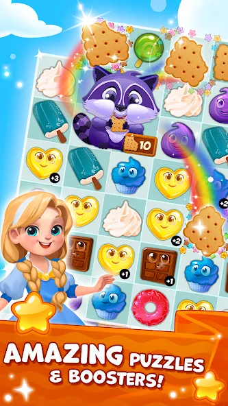 Candy Valley - Match 3 Puzzle  [МОД Mega Pack] Screenshot 3