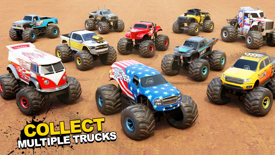 Fearless US Monster Truck Game (Фирлесс ЮЭС Монстер Трак Гейм)  [МОД Бесконечные монеты] Screenshot 2