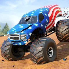 Скачать взлом Fearless US Monster Truck Game (Фирлесс ЮЭС Монстер Трак Гейм)  [МОД Бесконечные монеты] - стабильная версия apk на Андроид