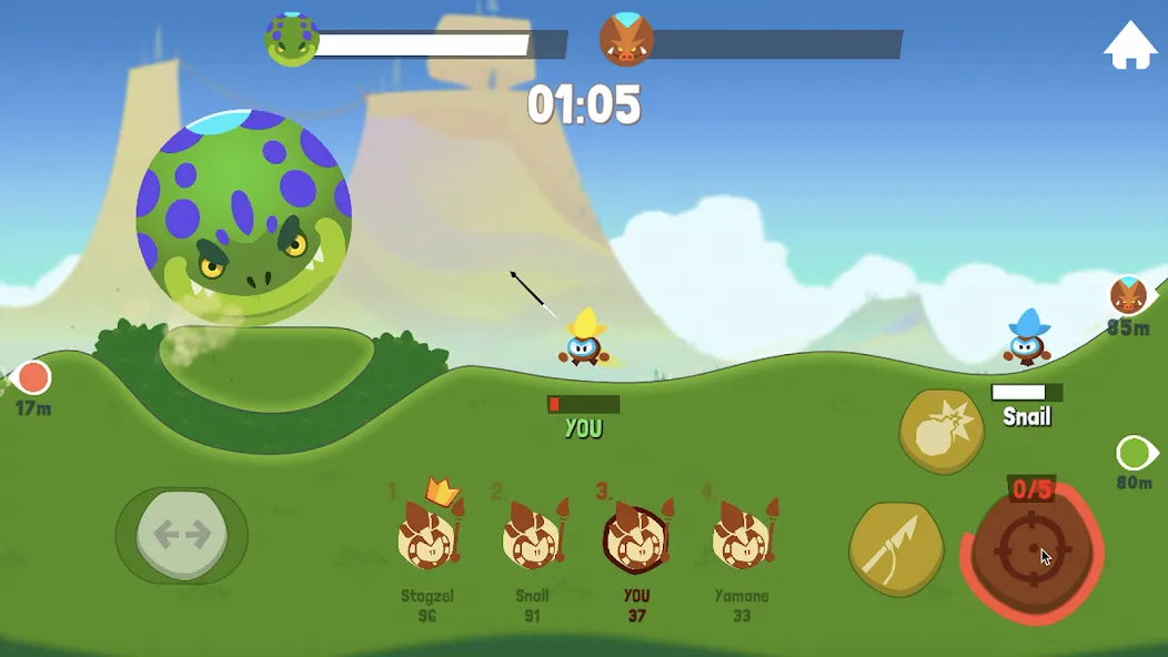 Tiny Hunters - Monsters Attack (Тини Хантерс)  [МОД Меню] Screenshot 5