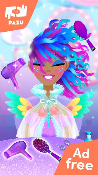 Girls Hair Salon Unicorn  [МОД Все открыто] Screenshot 2