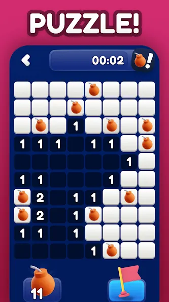 Minesweeper Bomb Mines Game (Майнсвипер разблокирует уровни Марка)  [МОД Много монет] Screenshot 2