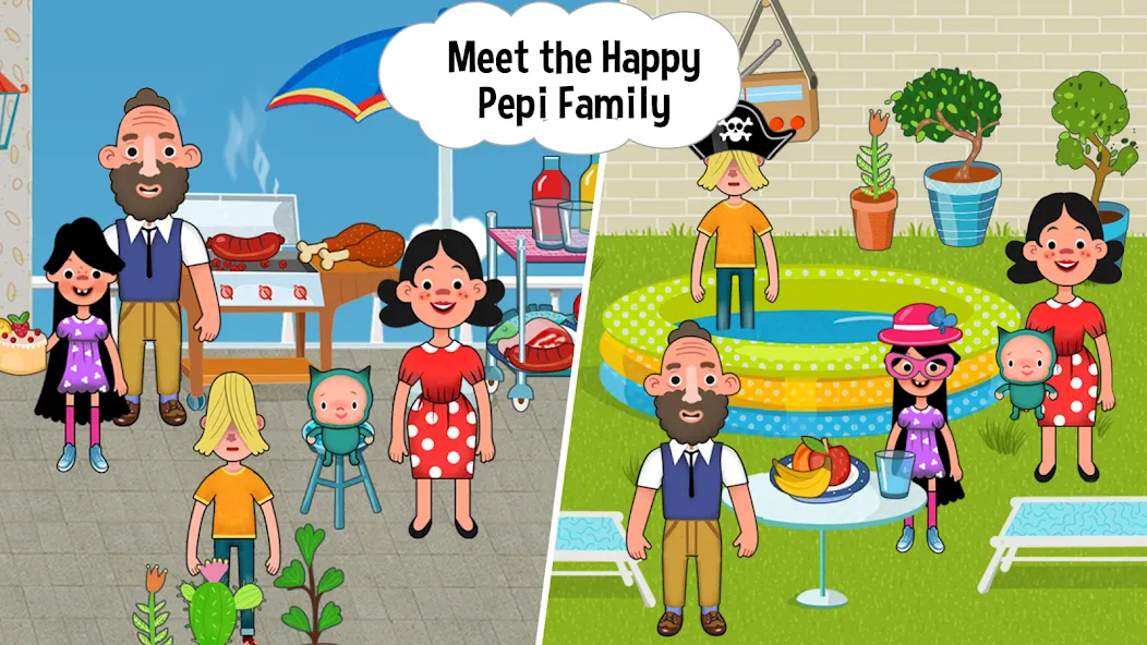 Pepi House: Happy Family (Пепи Хаус)  [МОД Много денег] Screenshot 5