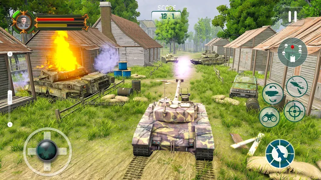 Army Tank Games Offline 3d  [МОД Много монет] Screenshot 4
