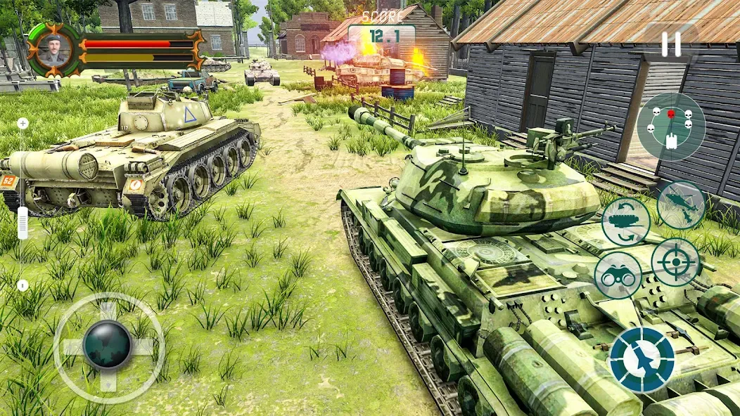 Army Tank Games Offline 3d  [МОД Много монет] Screenshot 5