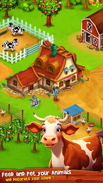 Country Valley Farming Game (Парадайз Хей Фарм Айленд)  [МОД Unlimited Money] Screenshot 4