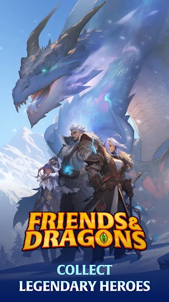 Friends & Dragons - Puzzle RPG  [МОД Бесконечные монеты] Screenshot 1