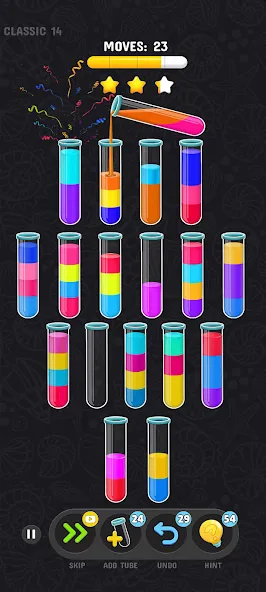 Color Water Sort Puzzle Games (Цветные игры сортировки воды)  [МОД Много монет] Screenshot 4