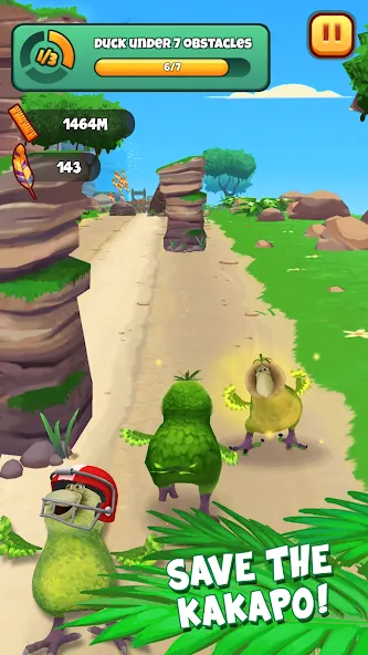 Kakapo Run: Animal Rescue Game (Какапо Ран)  [МОД Unlimited Money] Screenshot 3