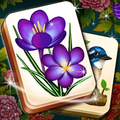 Взлом Mahjong Blossom Solitaire  [МОД Mega Pack] - стабильная версия apk на Андроид