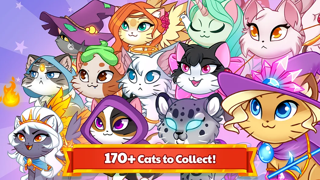 Castle Cats - Idle Hero RPG (Кэстл Кэтс)  [МОД Бесконечные монеты] Screenshot 4